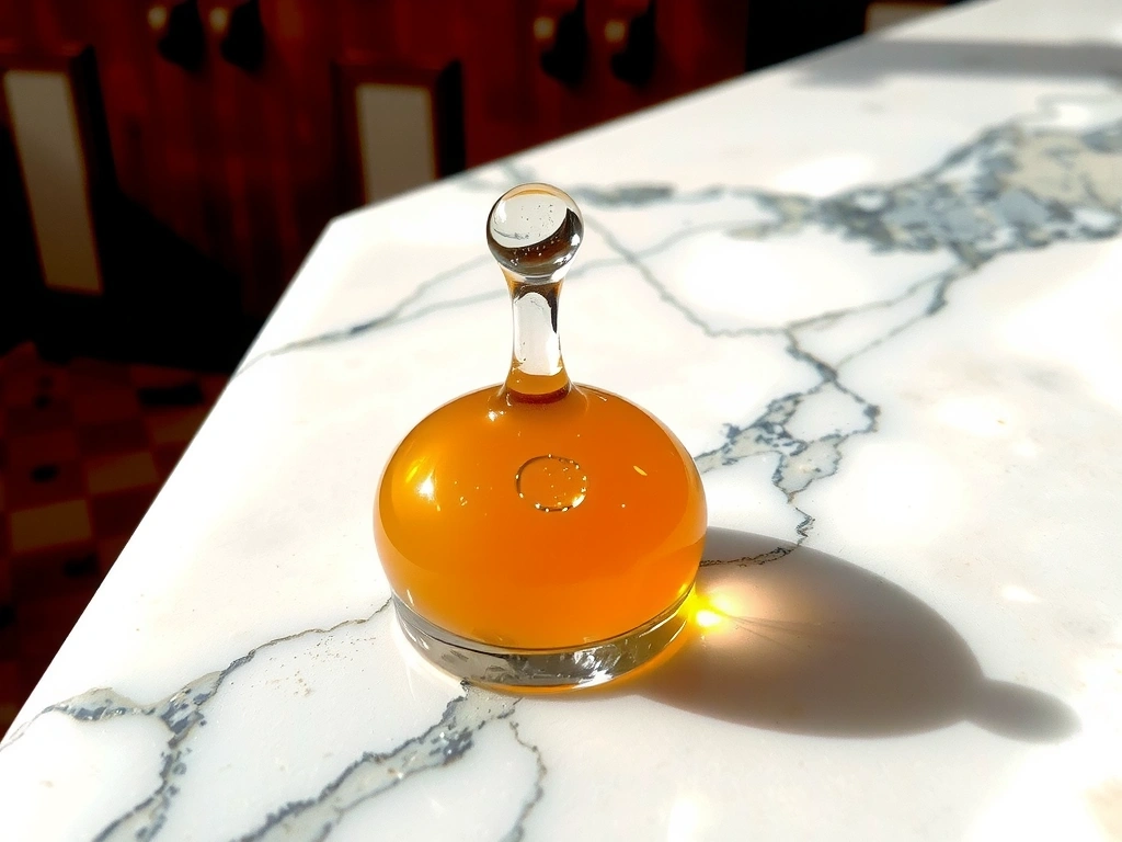 Macro view of a bio-enzymatic cleaning solution on marble