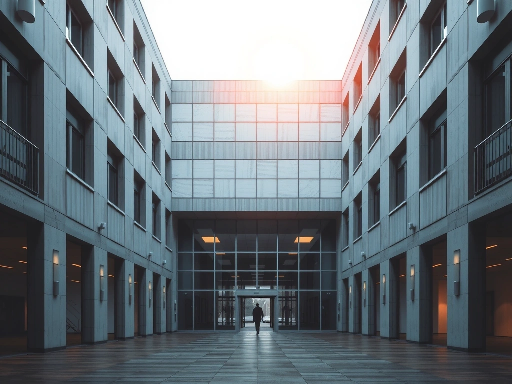 Blueprint detail of our Prague office facade